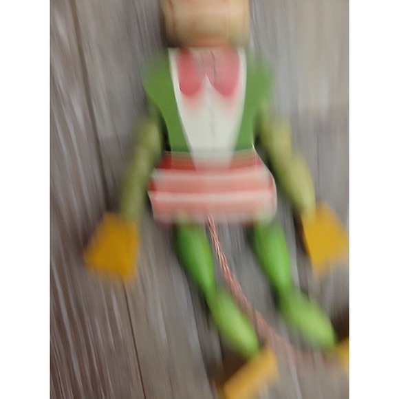 VINTAGE Frog Toad Puppet Toy Wooden Austrian M. Gschnitzer 7" Europe Works - Picture 6 of 12